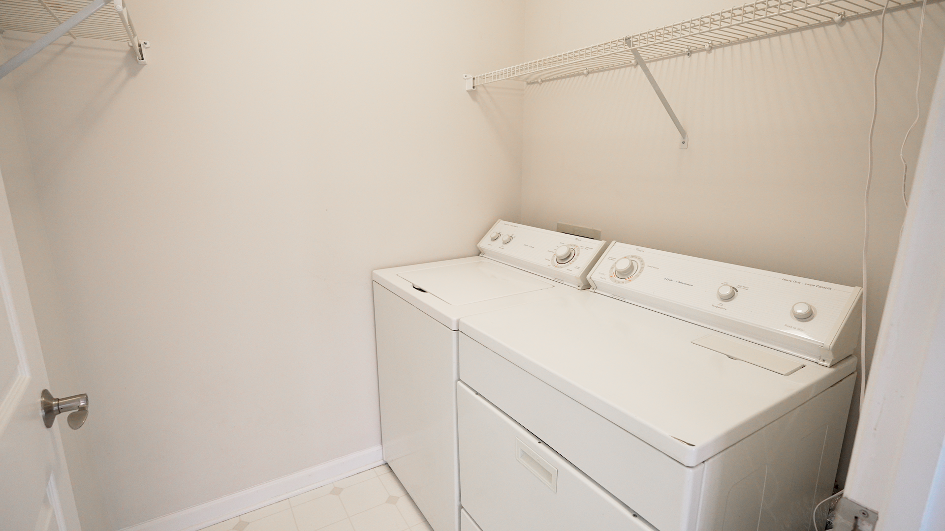 Dedicated laundry room